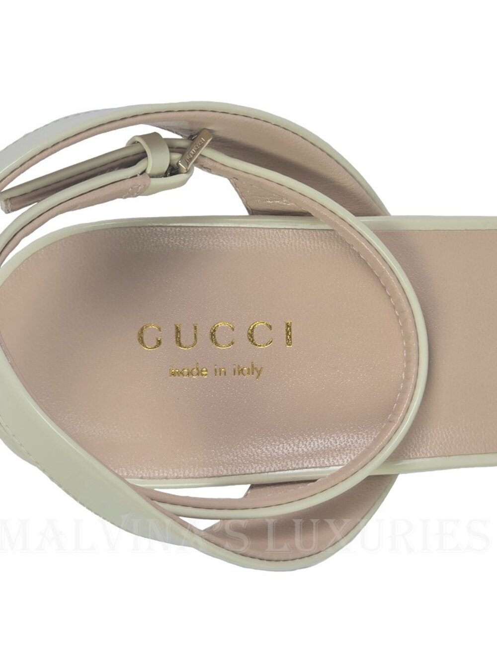 GUCCI SHOES LADY IVORY LEATHER PLATFORM HORSEBIT SANDALS sz 39 9 US - Picture 14 of 17